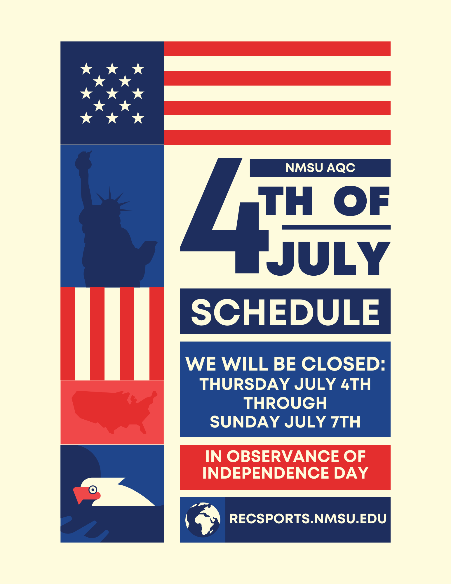 4th of July Closure Notice